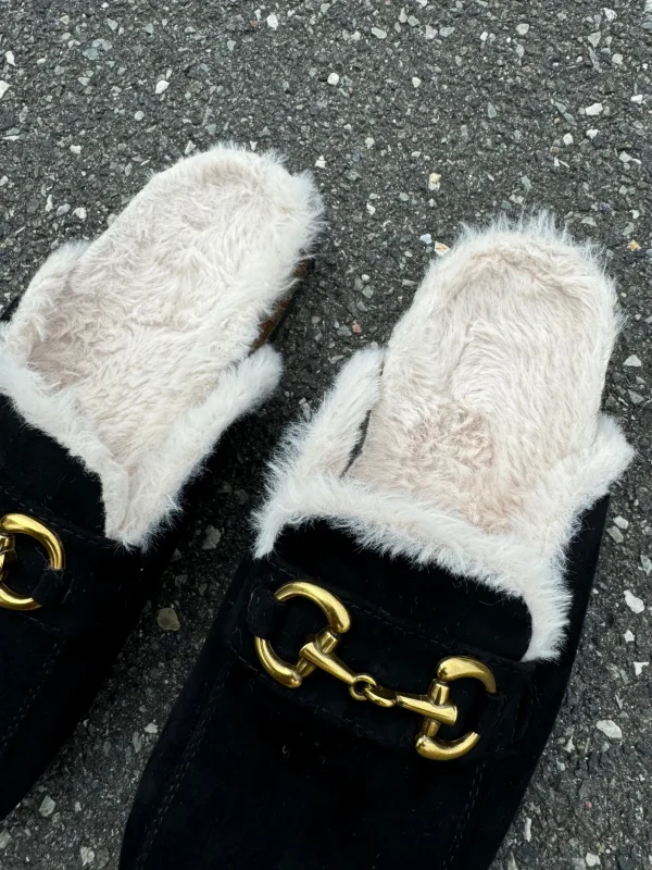 Clearance 6669 Røska slippers fake fur Fodtøj