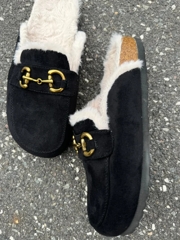 Clearance 6669 Røska slippers fake fur Fodtøj