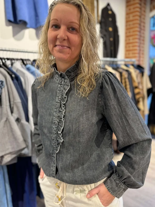 Best 8919 Rubella skjorte denim Bluser | Skjorter