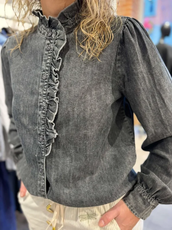 Best 8919 Rubella skjorte denim Bluser | Skjorter
