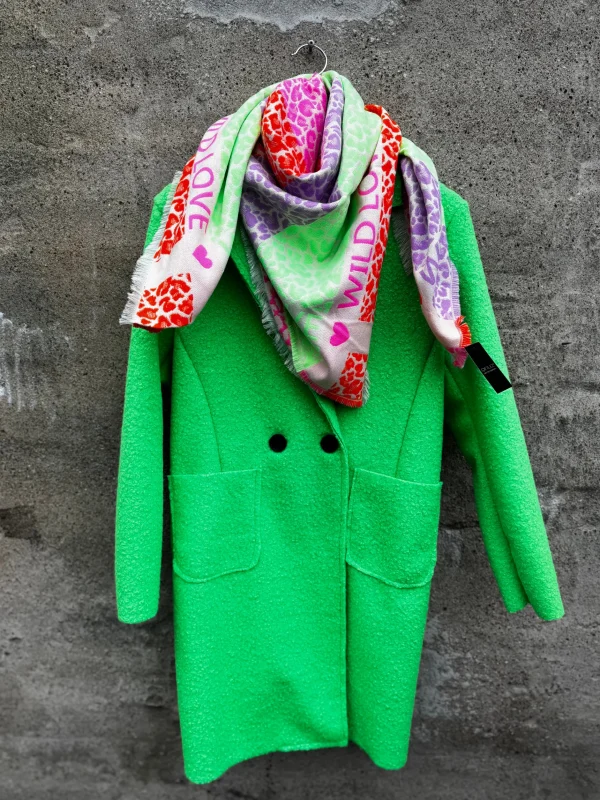 Hot 4814 Sine tørklæde neon multi orange Tørklæder