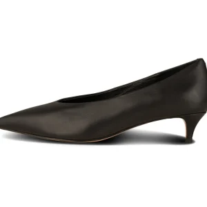New STB2377 Mie leather heel Fodtøj