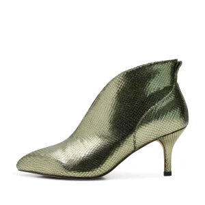Discount STB1853 Valentine low cut snake olive Fodtøj